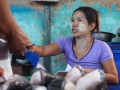 Myanmar Fischerverkäuferin